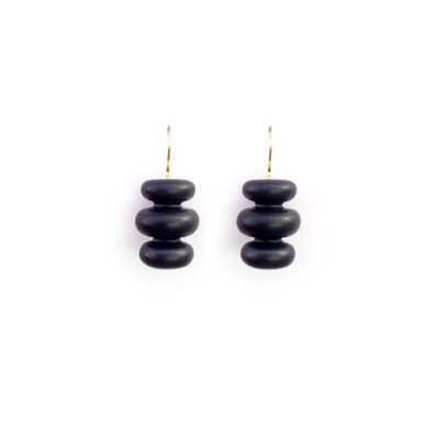 BOUCLES D’OREILLES ECCOLA E2 _noir mat
