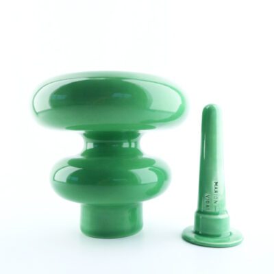 BOUGEOIR IKEBANA _ NOIR MAT – vert tendre