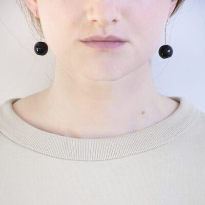 BOUCLES D’OREILLES TAC TAC _PM noir