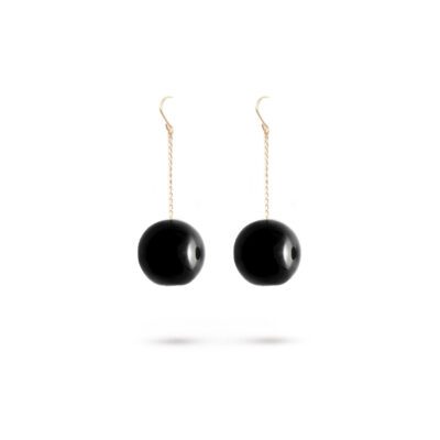 BOUCLES D’OREILLES TAC TAC GM _noir