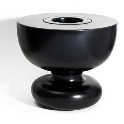 VASE IDOLO _ NOIR MAT