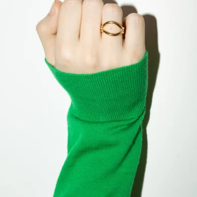 BAGUE ONDA _vermeil et argent