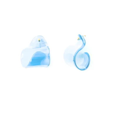 HOOP EARRINGS _ light blue _