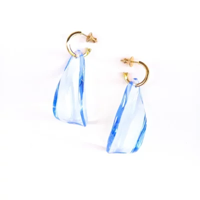 PETALS ON HOOPS _light blue