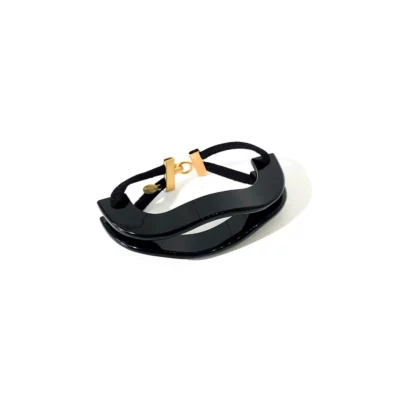 BRACELET FLAT ONDA  _noir