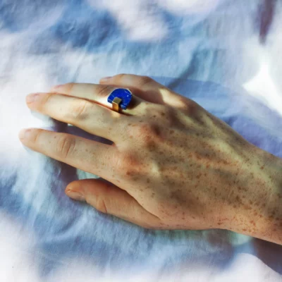 BAGUE R003 _lapis lazuli