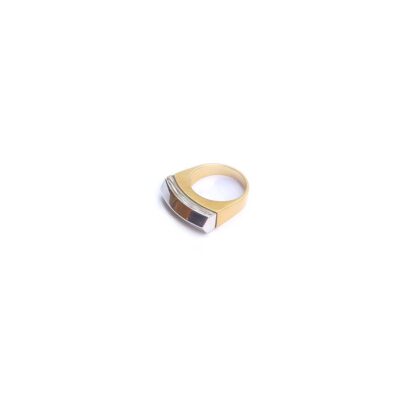 BAGUE LOUISE _argent et vermeil