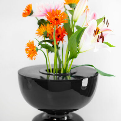 VASE IDOLO _Noir brillant