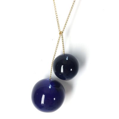 PENDENTIF TAC TAC _ noir et outremer