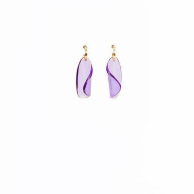 PÉTALS SUR CRÉOLES _ VIOLET