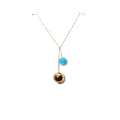 PENDENTIF TAC TAC _ DORÉ ET PISCINE